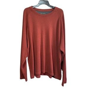 Royal Robbins- Rust Color Crew Neck Long Sleeve Casual Cotton Top- Sz. XXL